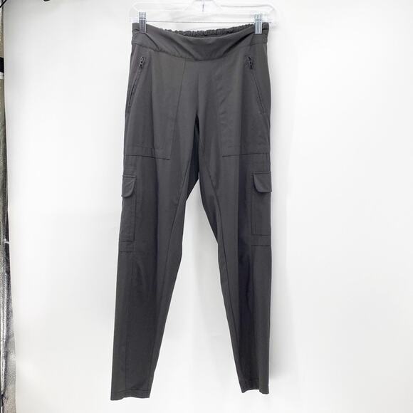 ATHLETA Flux Tapered Leg Pants Cargo Charcoal grey athleisure hiking size 2 - Picture 1 of 7